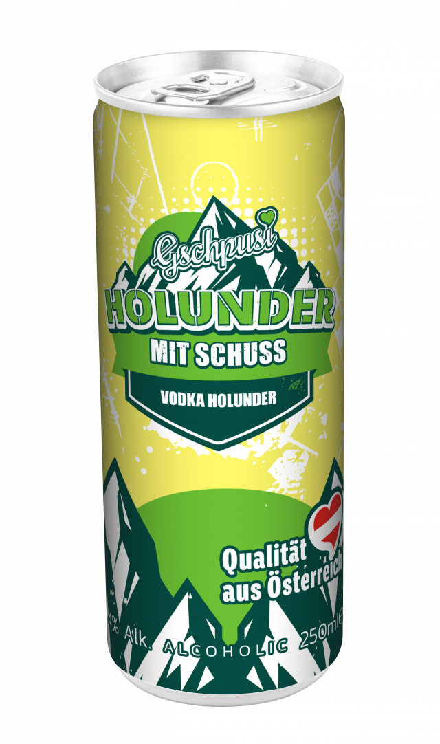 Holunder mit Schuss - 12 Dosen à 250ml 4% Vol.