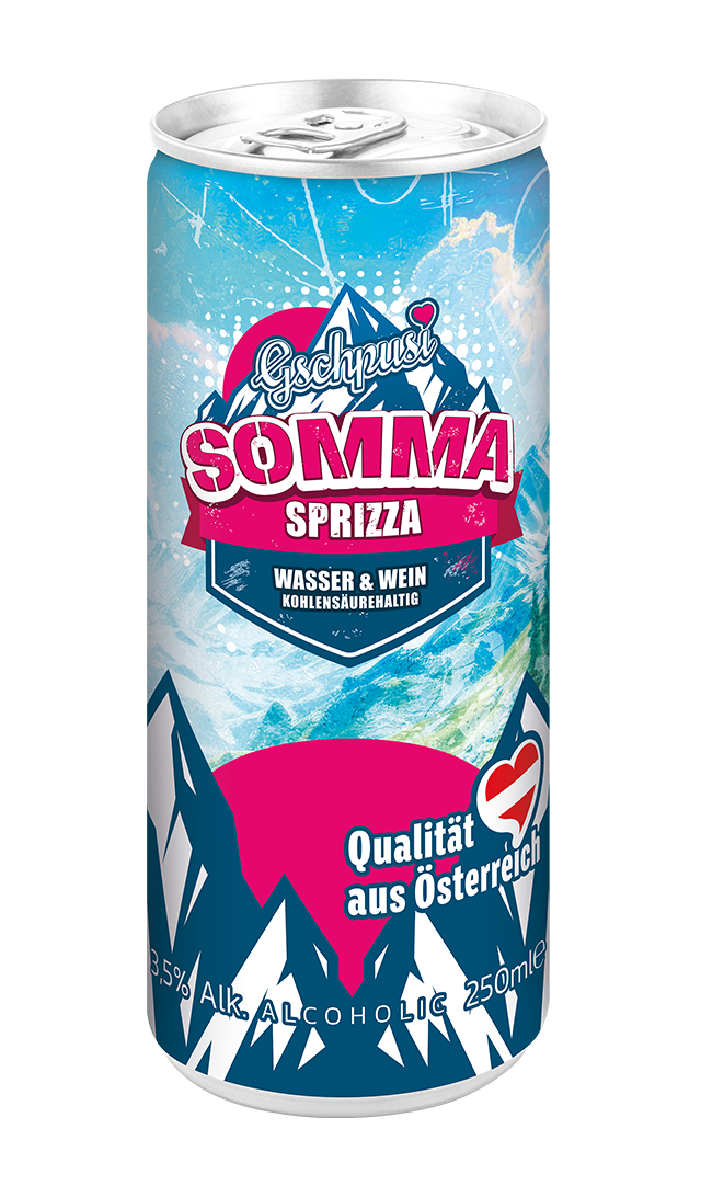 Gschpusi SOMMA SPRIZZA- 12er Tray Dose 0,25l - nur 3,5Vol