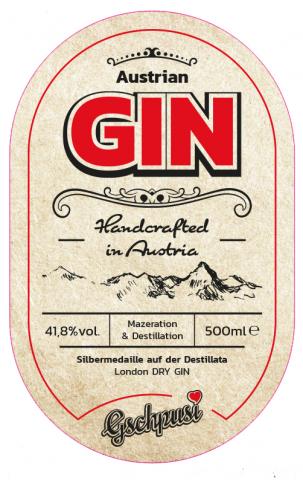 Gschpusi "Austrian Premiun Gin" 0,5l