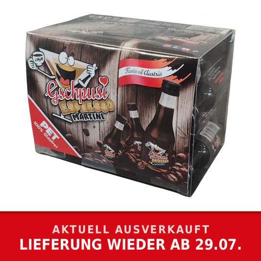 Gschpusi Espresso Martini PET 20er – Lieferung ab 29.07.