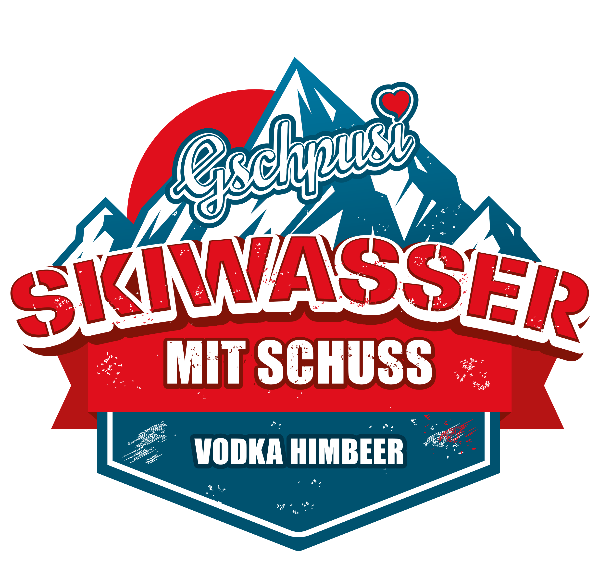 Gschpusi Skiwasser mit Schuss - Vodka Himbeer